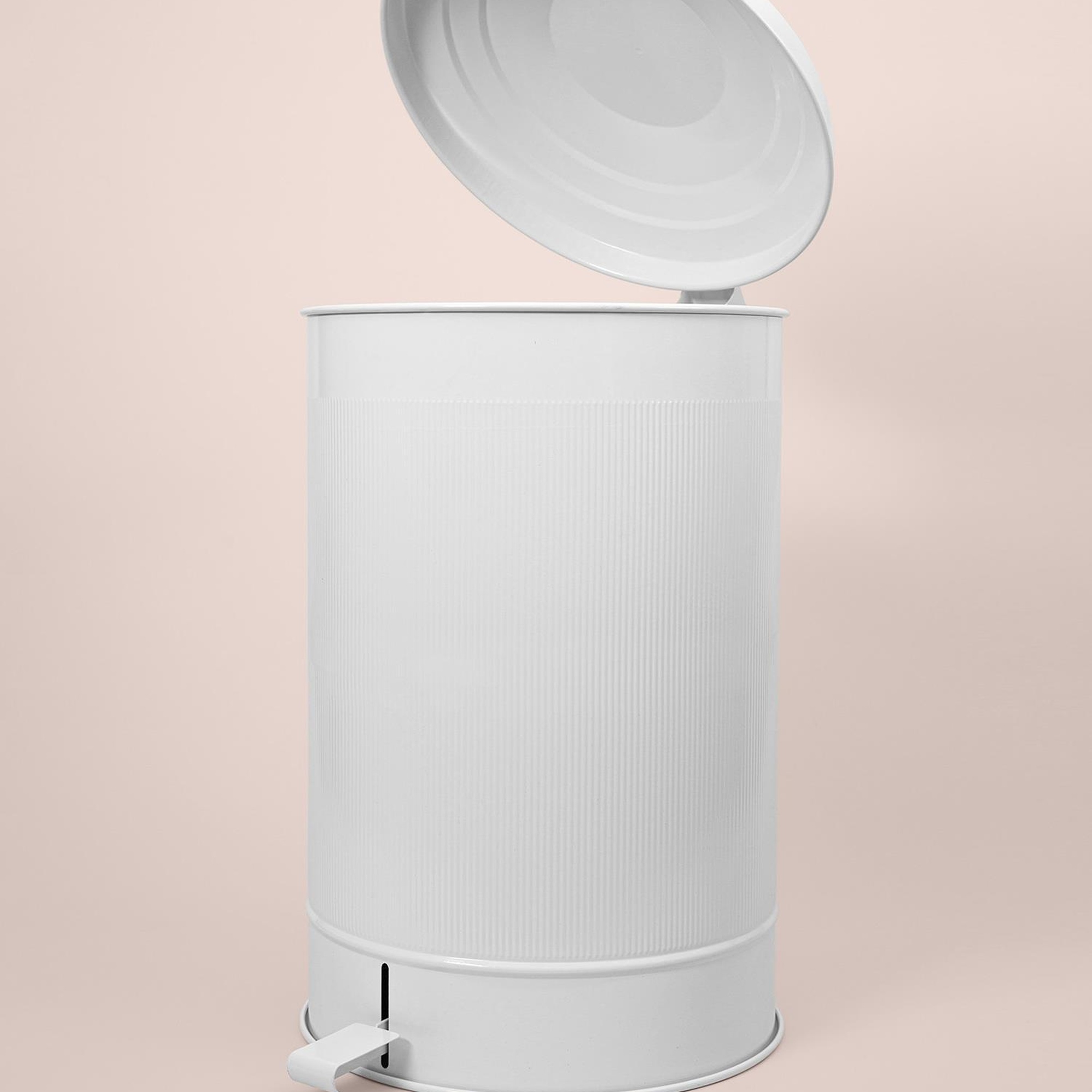 Stripe Çöp Kovası Mutfak Beyaz 37 Lt