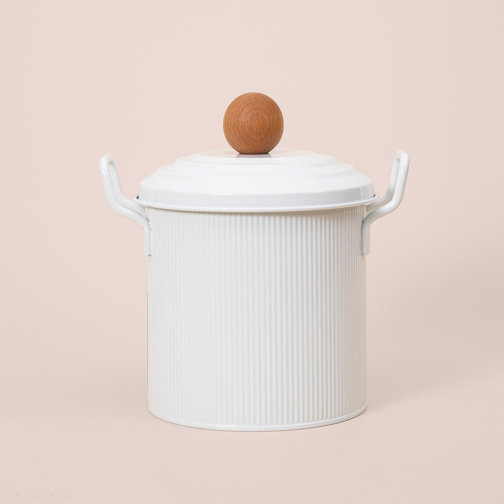 Stripe Bakliyat Kovası Beyaz