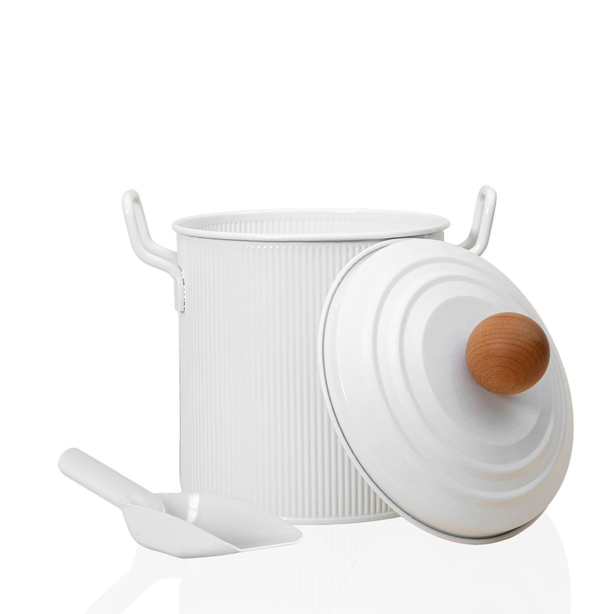 Stripe Bakliyat Kovası Beyaz