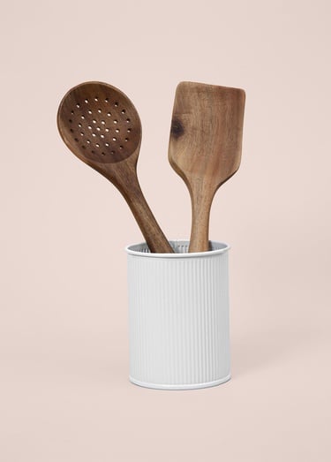  Stripe Kaşıklık Beyaz 13x11 cm