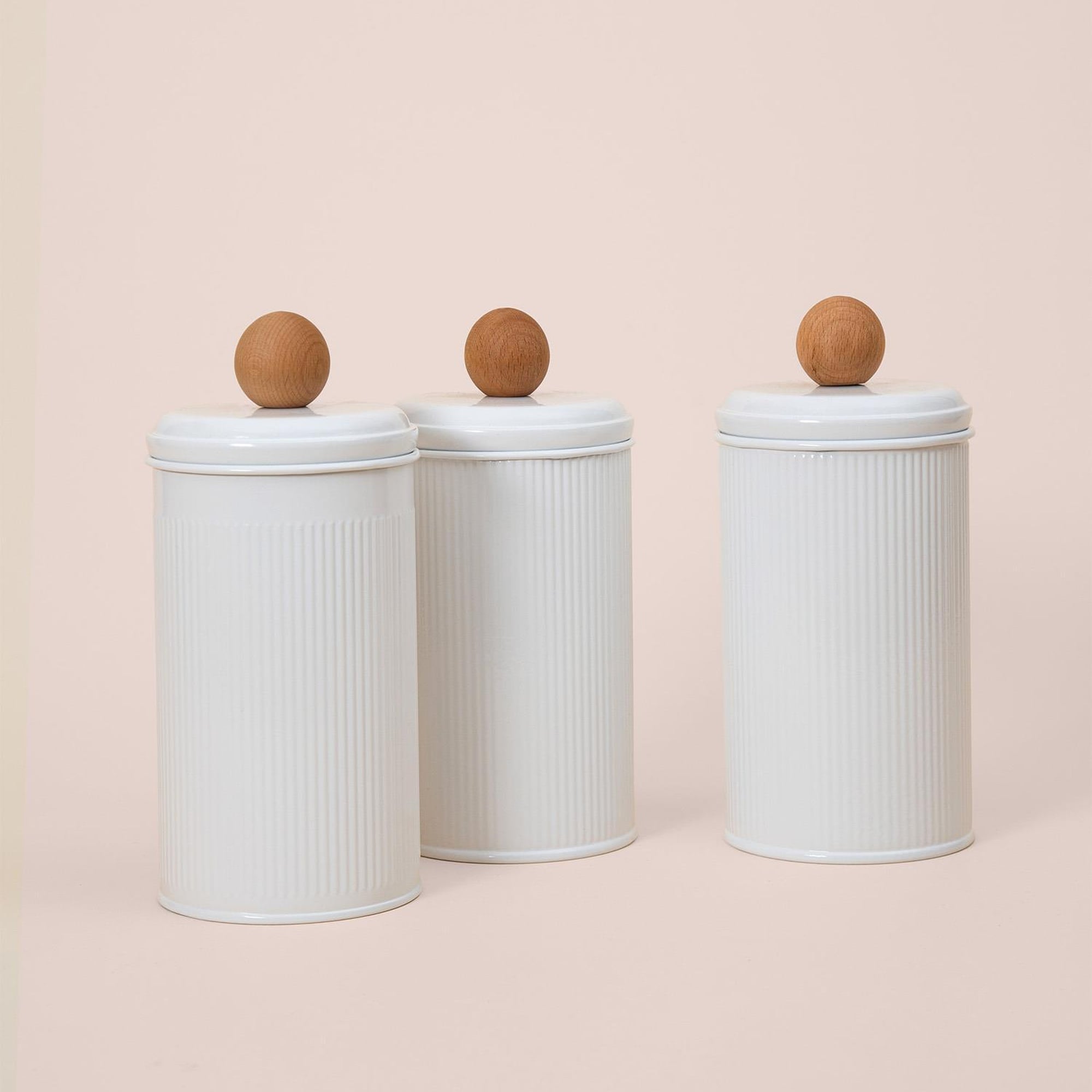 Stripe Çay Şeker Kahve Kavanozu Beyaz 1,20 Lt