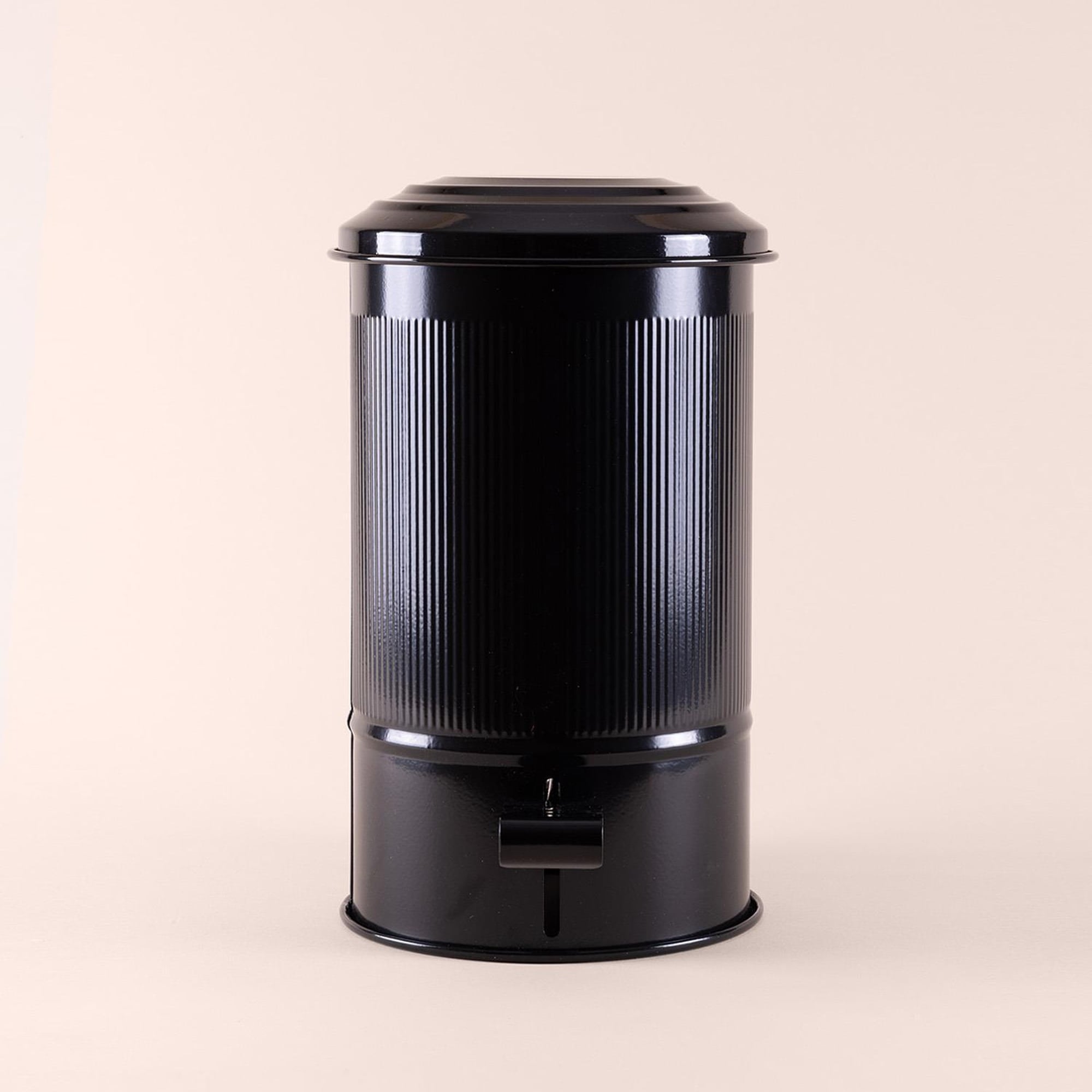 Stripe Çöp Kovası Mutfak Siyah 5 Lt