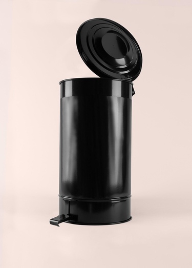  Stripe Çöp Kovası Mutfak Siyah 24 Lt