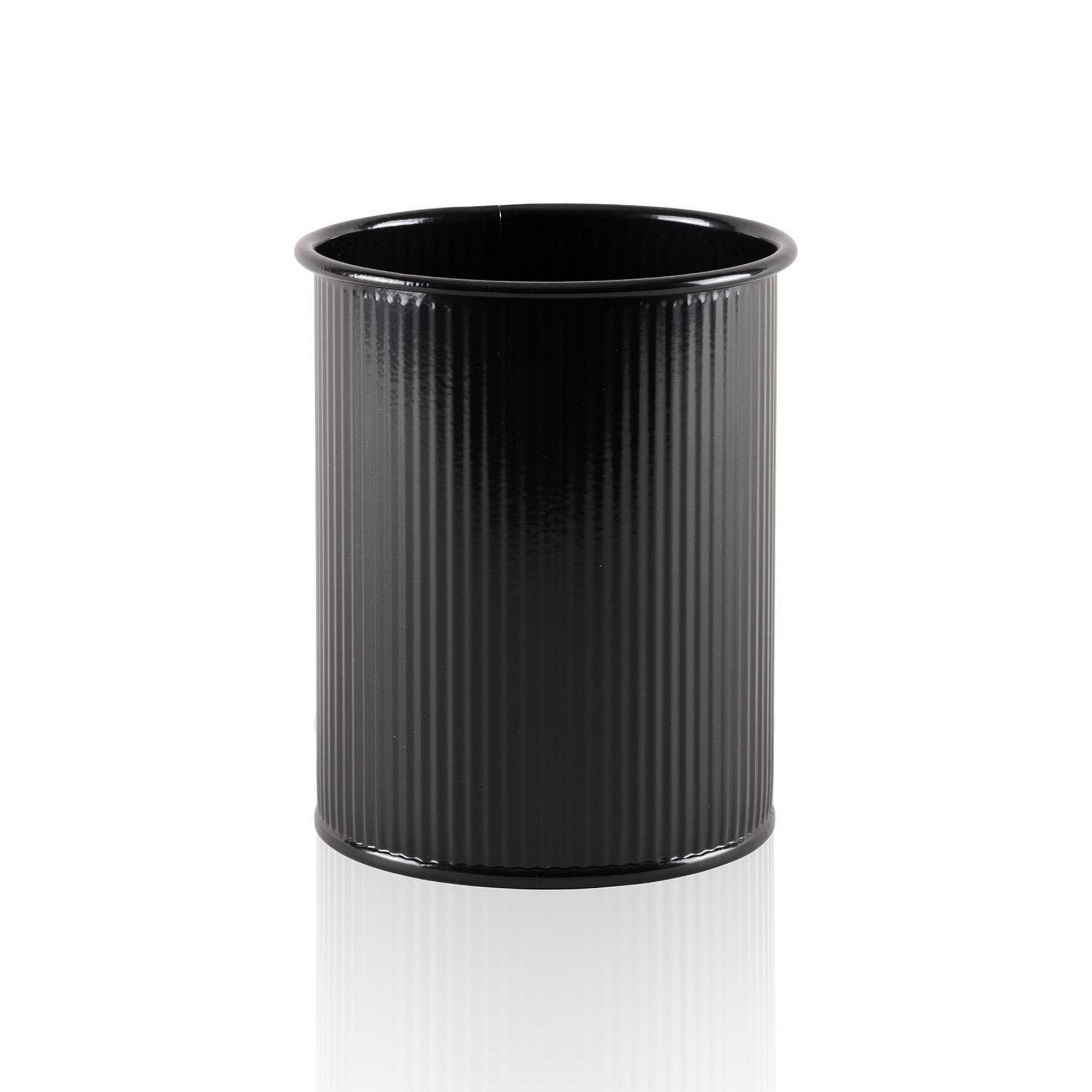 Stripe Kaşıklık Siyah 13x11 cm