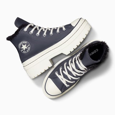  Converse Chuck Taylor All Star Lugged Lift Kadın Lacivert Deri Platform Bot