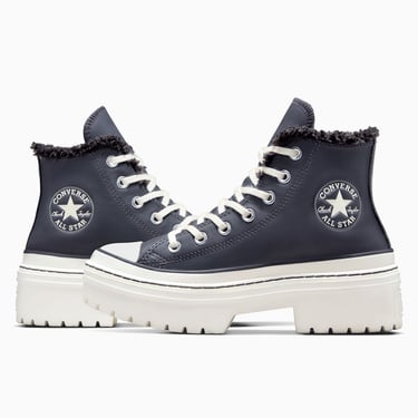  Converse Chuck Taylor All Star Lugged Lift Kadın Lacivert Deri Platform Bot