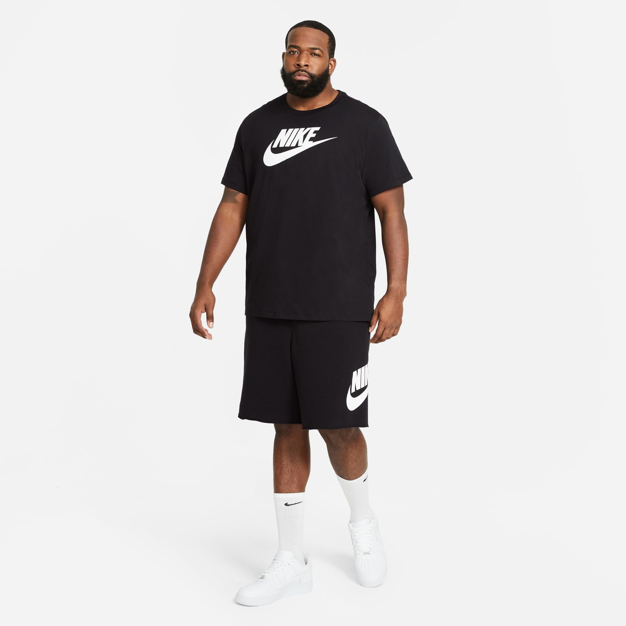 Nike Sportswear Icon Futura Erkek Siyah T-Shirt