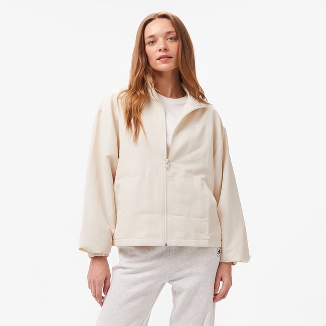  New Balance Woven Kadın Krem Outdoor Ceket