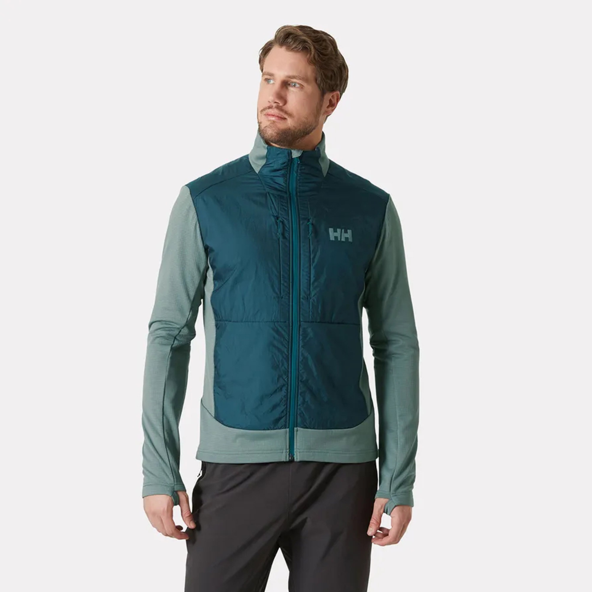 Versalite Hybrid Fleece Erkek Yeşil Outdoor Ceket