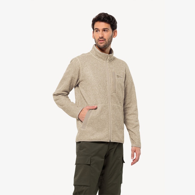  Jack Wolfskin Tannenspur Erkek Bej Polar Ceket