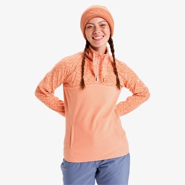  Roxy Sayna Half Zipped Kadın Pembe Polar Üst