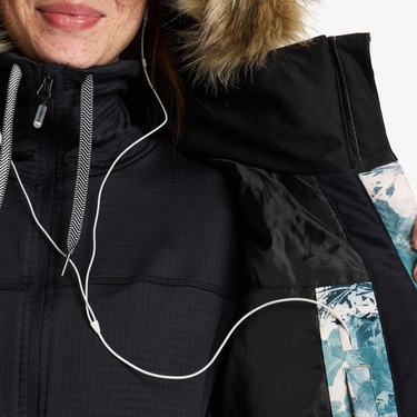  Roxy Jet Ski Kadın Renkli Kayak Montu