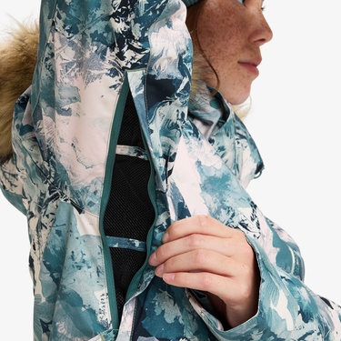  Roxy Jet Ski Kadın Renkli Kayak Montu