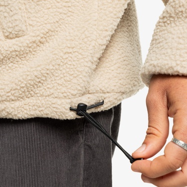  Quiksilver Blok Erkek Bej Polar Üst