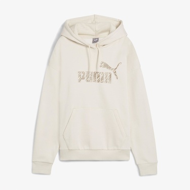 Puma Essential Animal Kadın Bej Günlük Sweatshirt