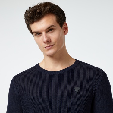  Guess Erkek Lacivert Triko