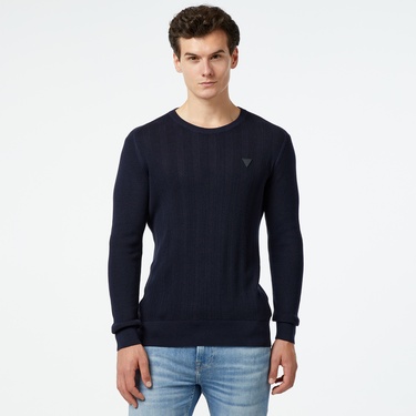  Guess Erkek Lacivert Triko