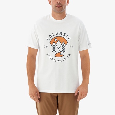  Columbia Boundless Erkek Beyaz Günlük T-Shirt