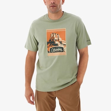  Columbia Csc Adraid Trail Erkek Yeşil Günlük T-Shirt