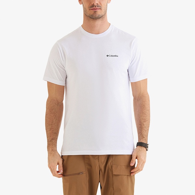  Columbia Csc Comfort Erkek Beyaz Günlük T-Shirt