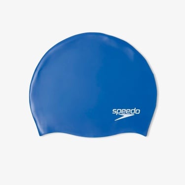  Speedo Silikon Çocuk Mavi Yüzücü Bonesi