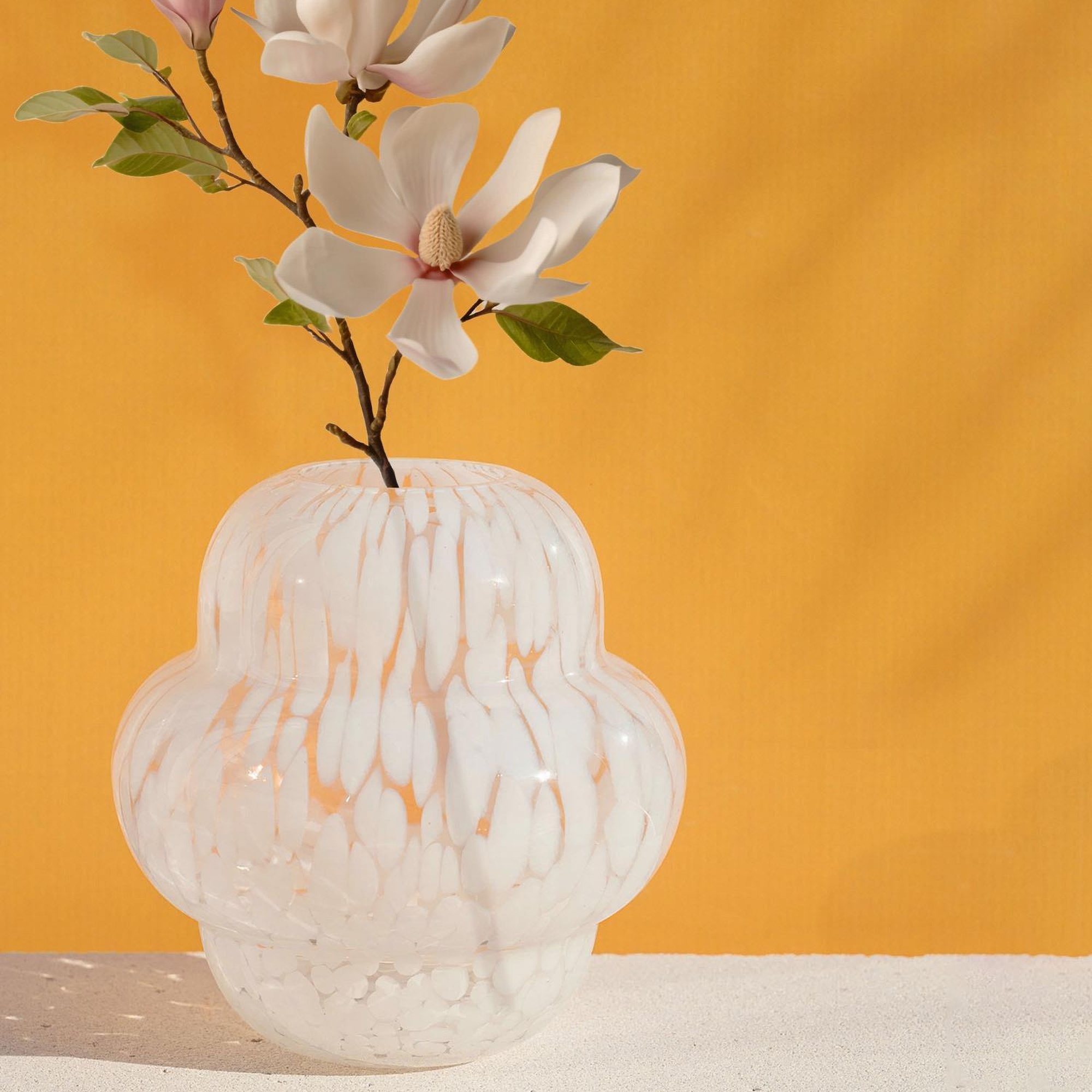 Blanco Cam Vazo 20x22 cm