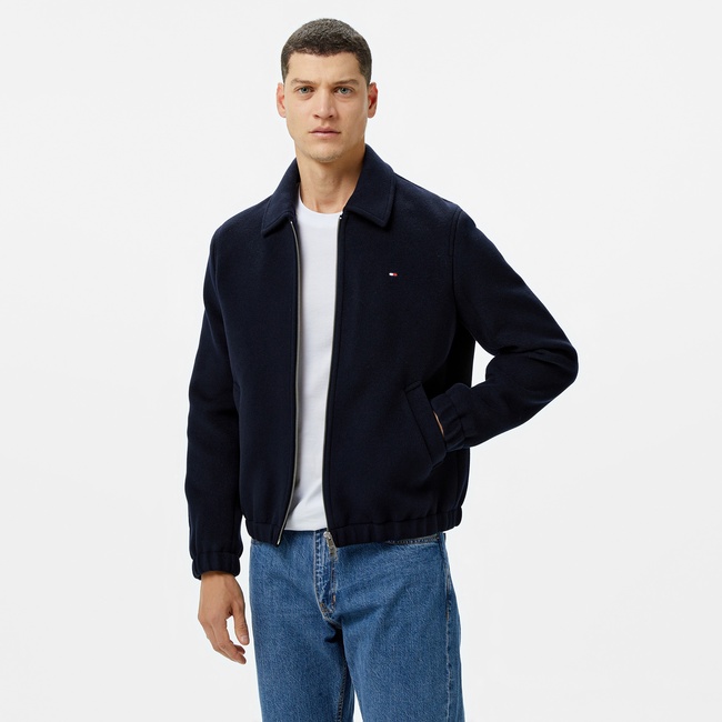  Tommy Hilfiger Wool Ivy Erkek Mavi Ceket