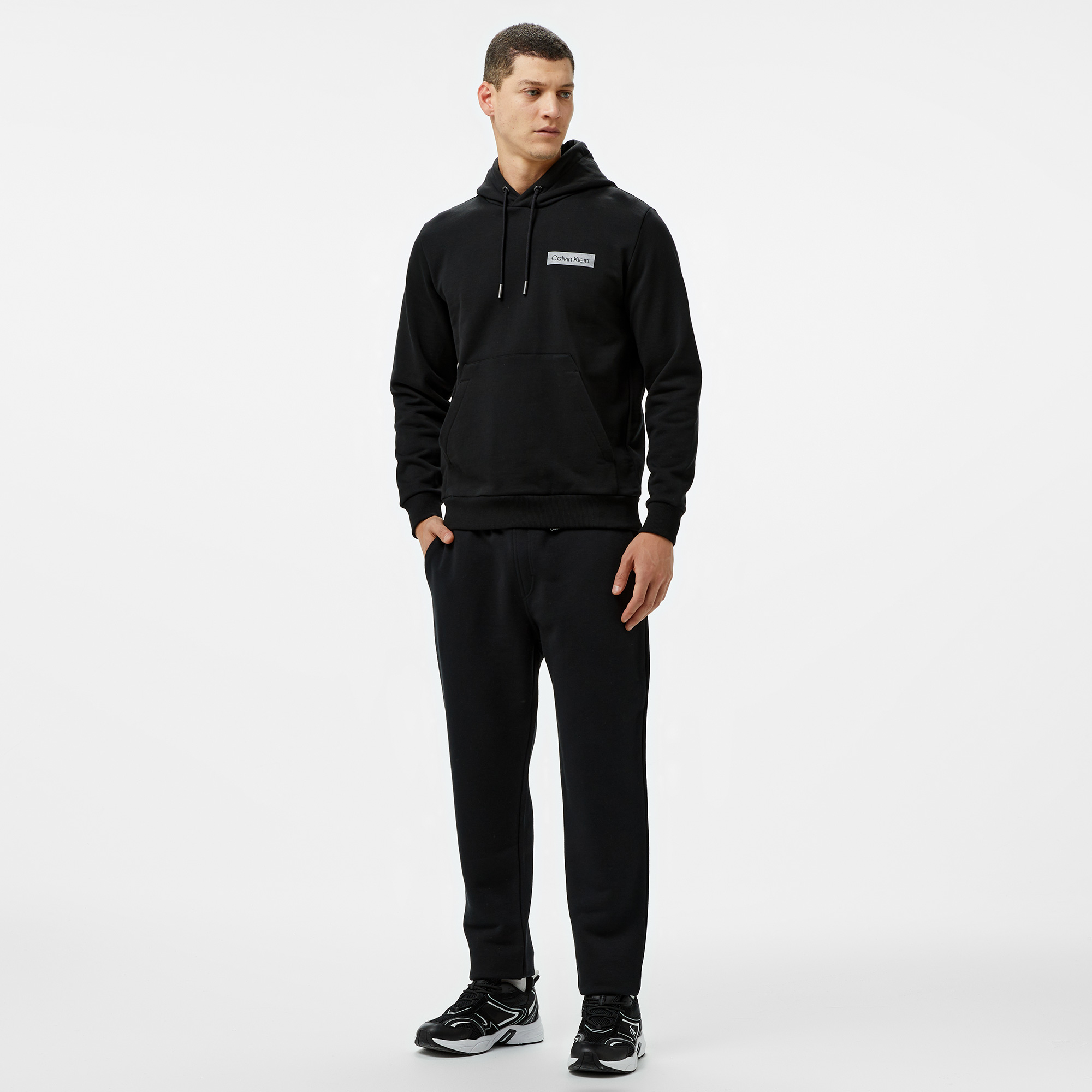  Calvin Klein Nano Logo Erkek Siyah Eşofman Altı