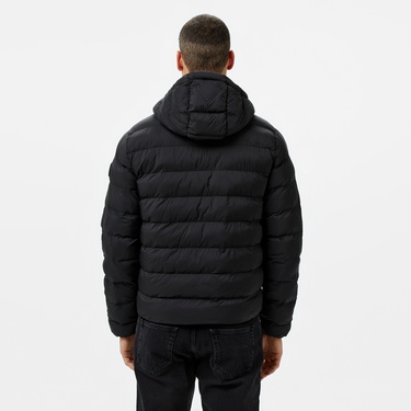  Tommy Hilfiger Mid Weight Hooded Erkek Siyah Mont