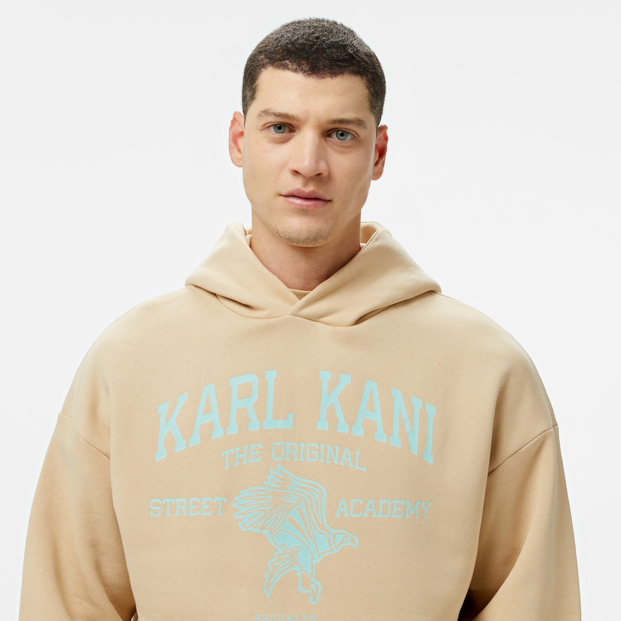 Karl Kani Kani Street Academy Os  Erkek Krem Hoodie