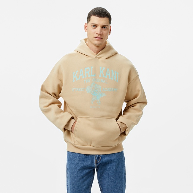  Karl Kani Kani Street Academy Os  Erkek Krem Hoodie