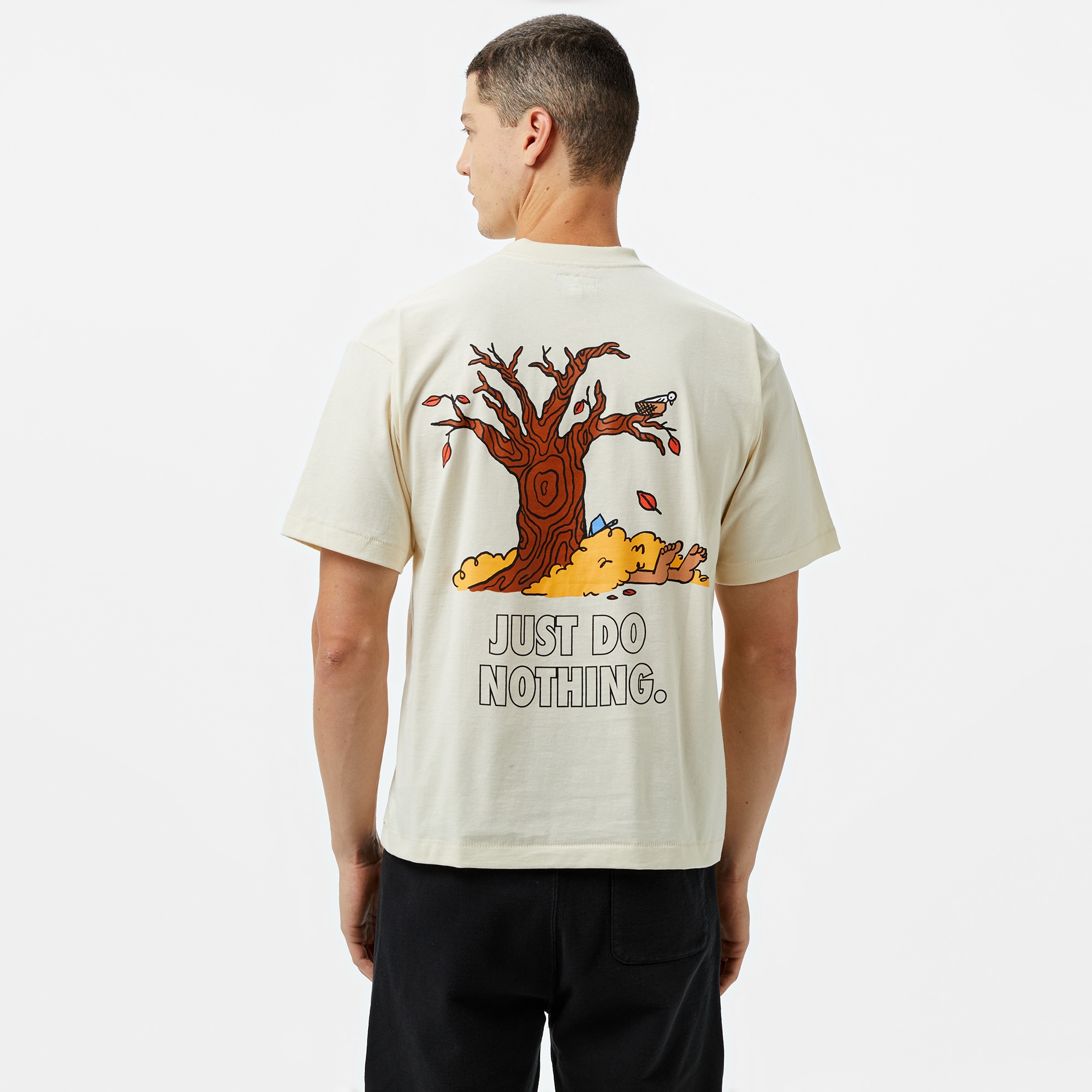 Market Just Do Nothing Fall Erkek Krem T-Shirt