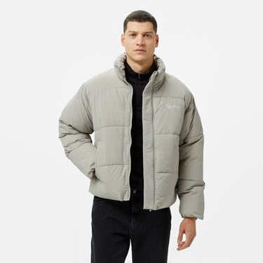  Karl Kani Small Signature Puffer Erkek Gri Ceket