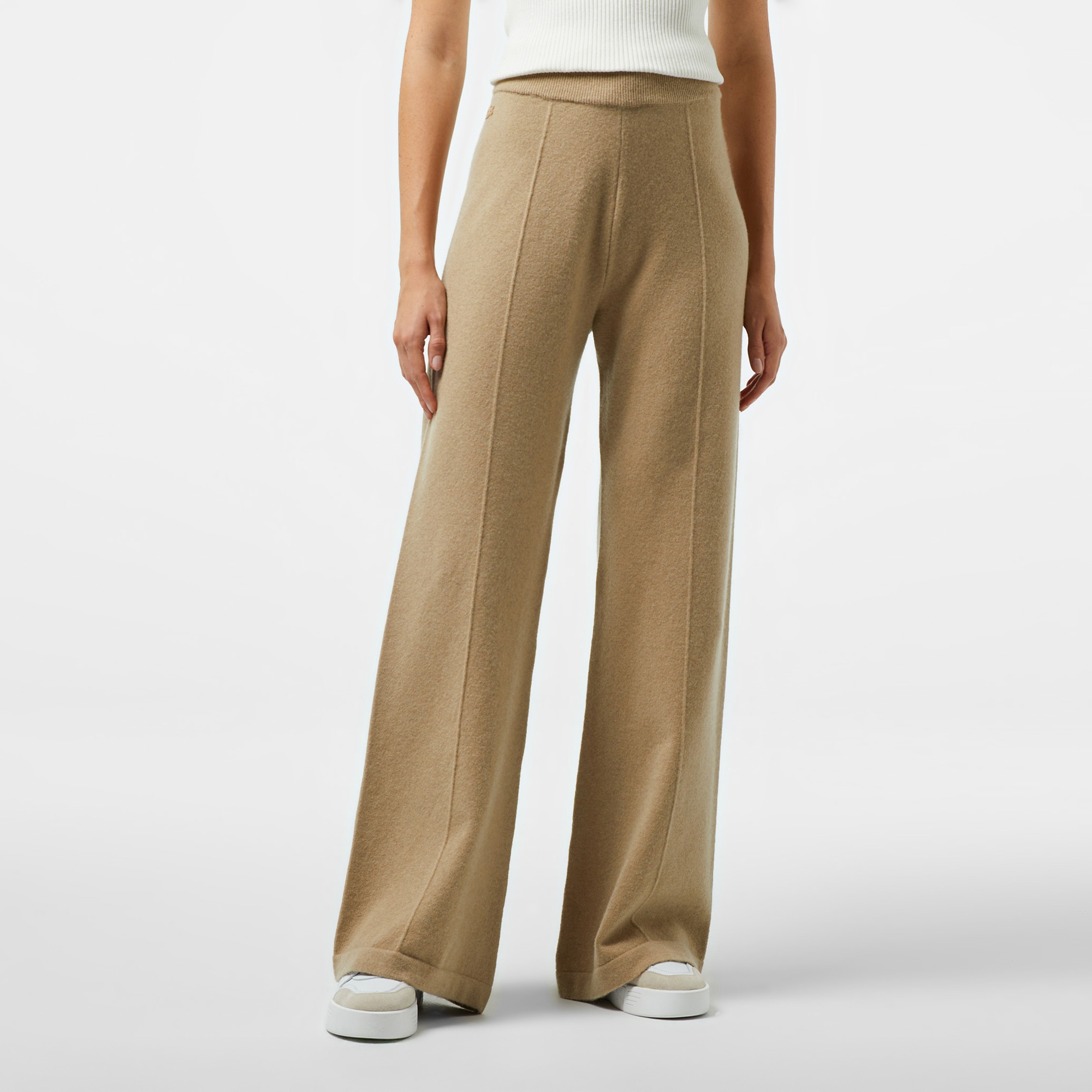 Kadın Relaxed Fit Bej Pantolon