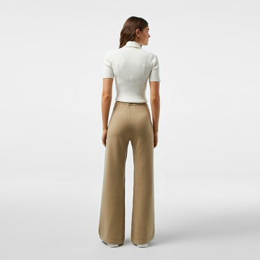  Kadın Relaxed Fit Bej Pantolon