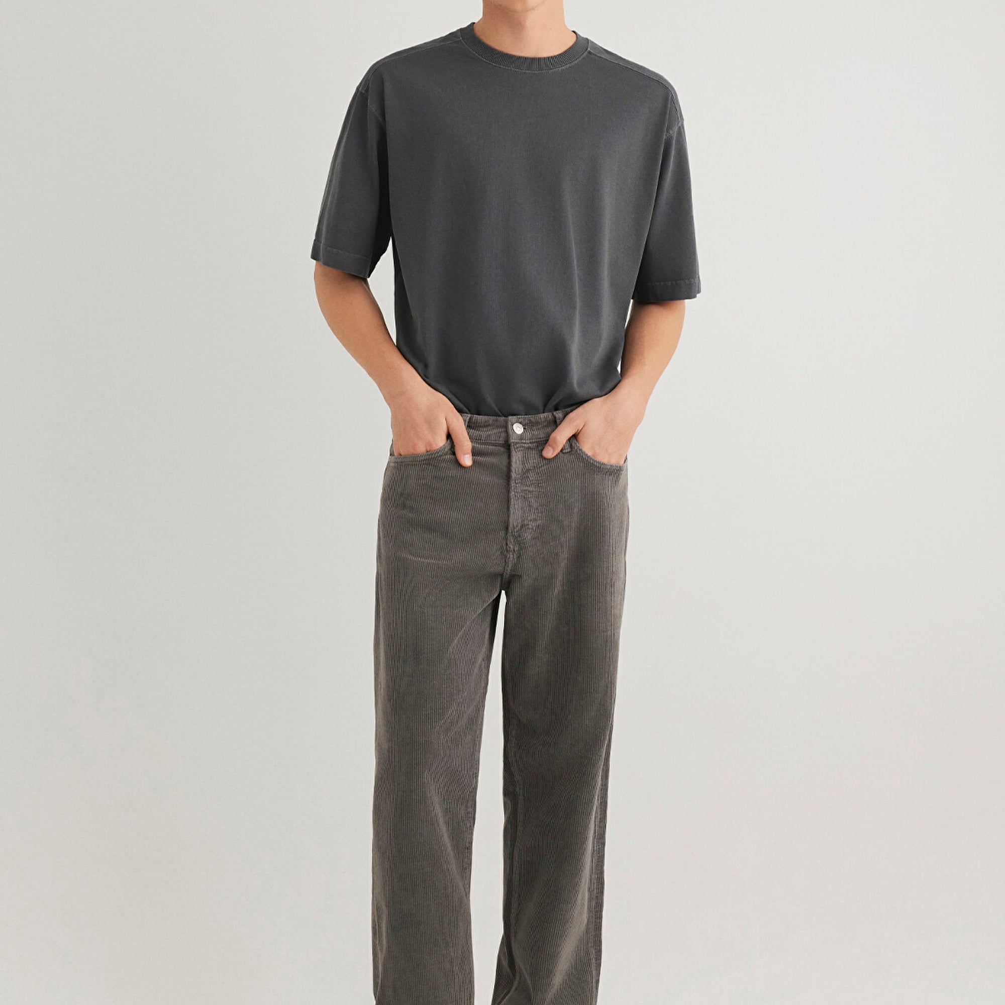 Mavi Toronto Street Antrasit Kadife Jean Pantolon 0010289-88438