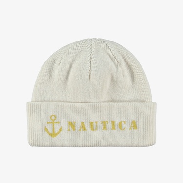  Nautica Erkek Kırık Beyaz Bere