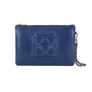  Vionya Lacivert Kadın Deri El Çantası