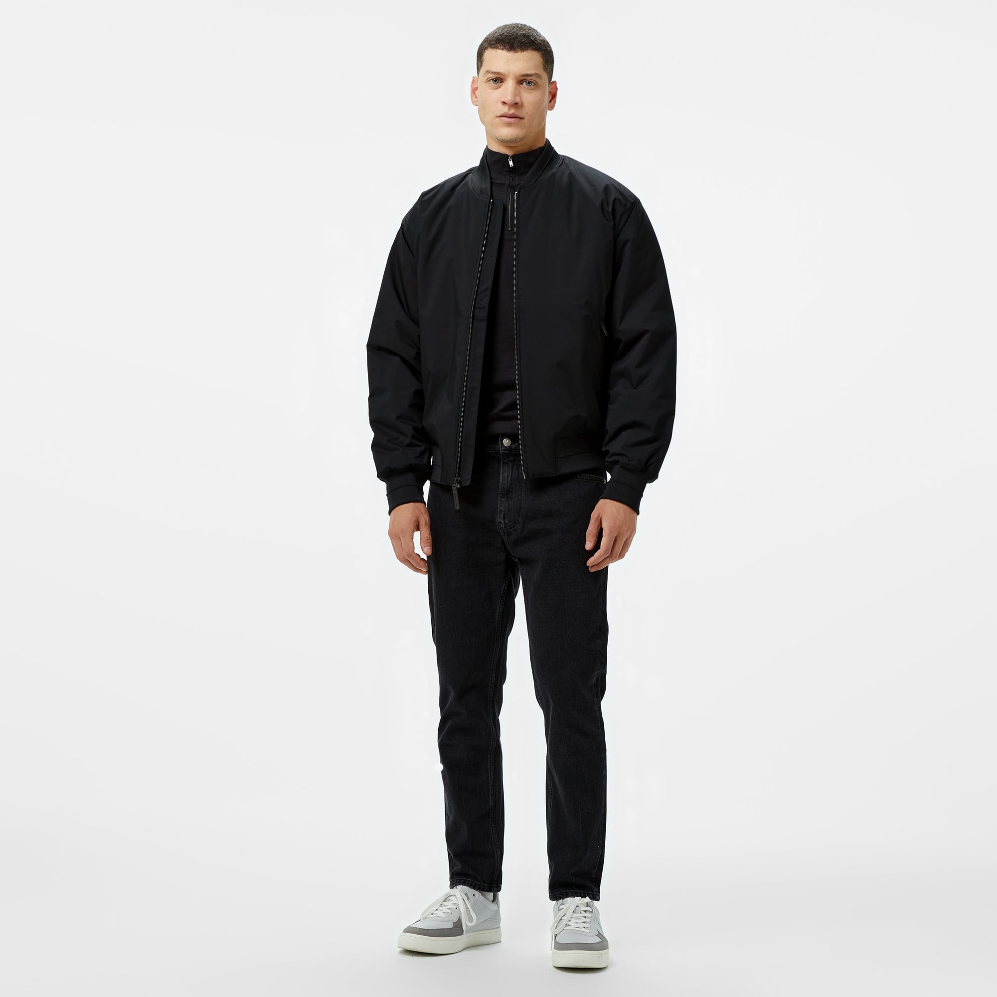 Calvin Klein Sport Hero Erkek Siyah Bomber Ceket
