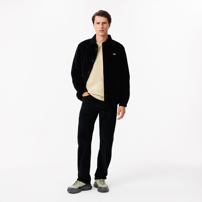  Erkek Straight Fit Casual Siyah Pantolon