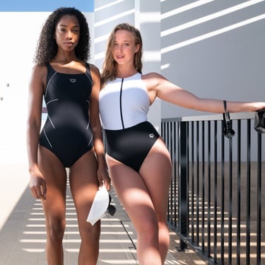  Swimsuit Silvia Cross Back Kadın Siyah Yüzücü Mayo 008143515