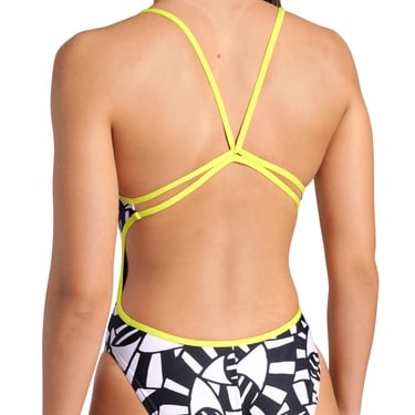  Open Your Eyes Swimsuit Lace Back Kadın Siyah Yüzücü Mayosu 008158503