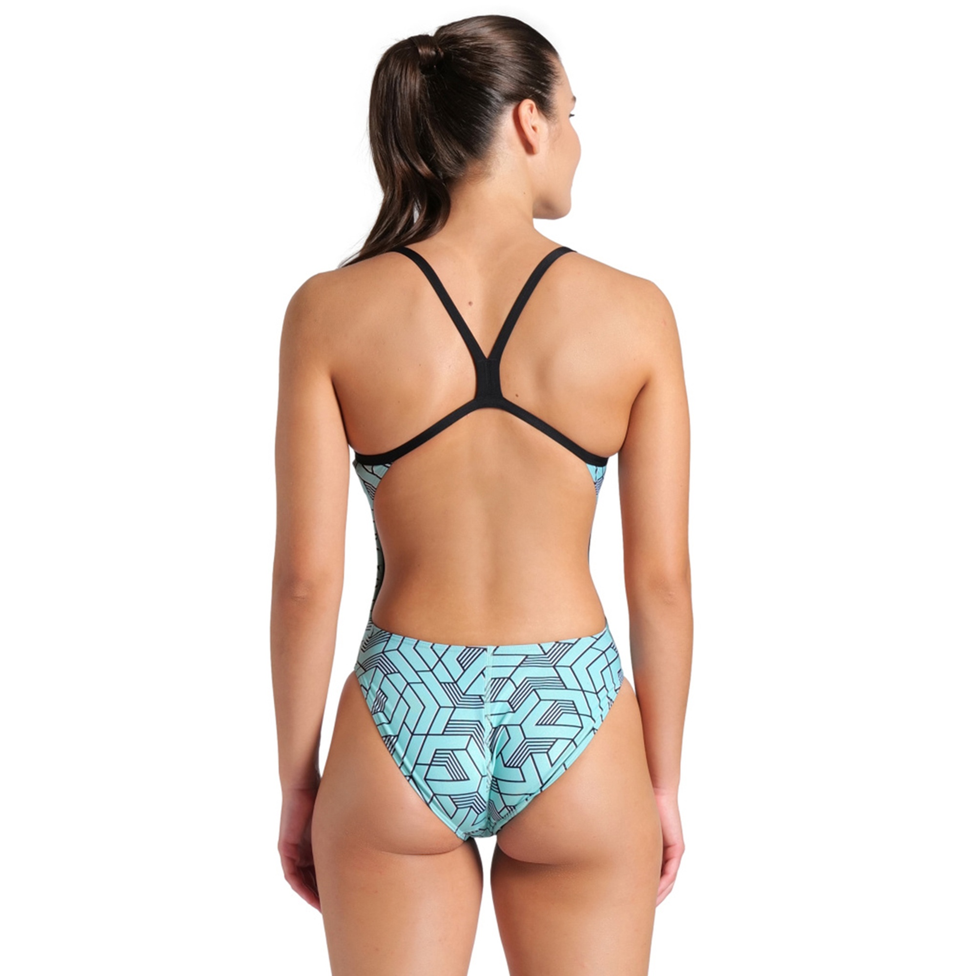 Escape Swimsuit Challenge Kadın Mavi Yüzücü Mayo 007739580