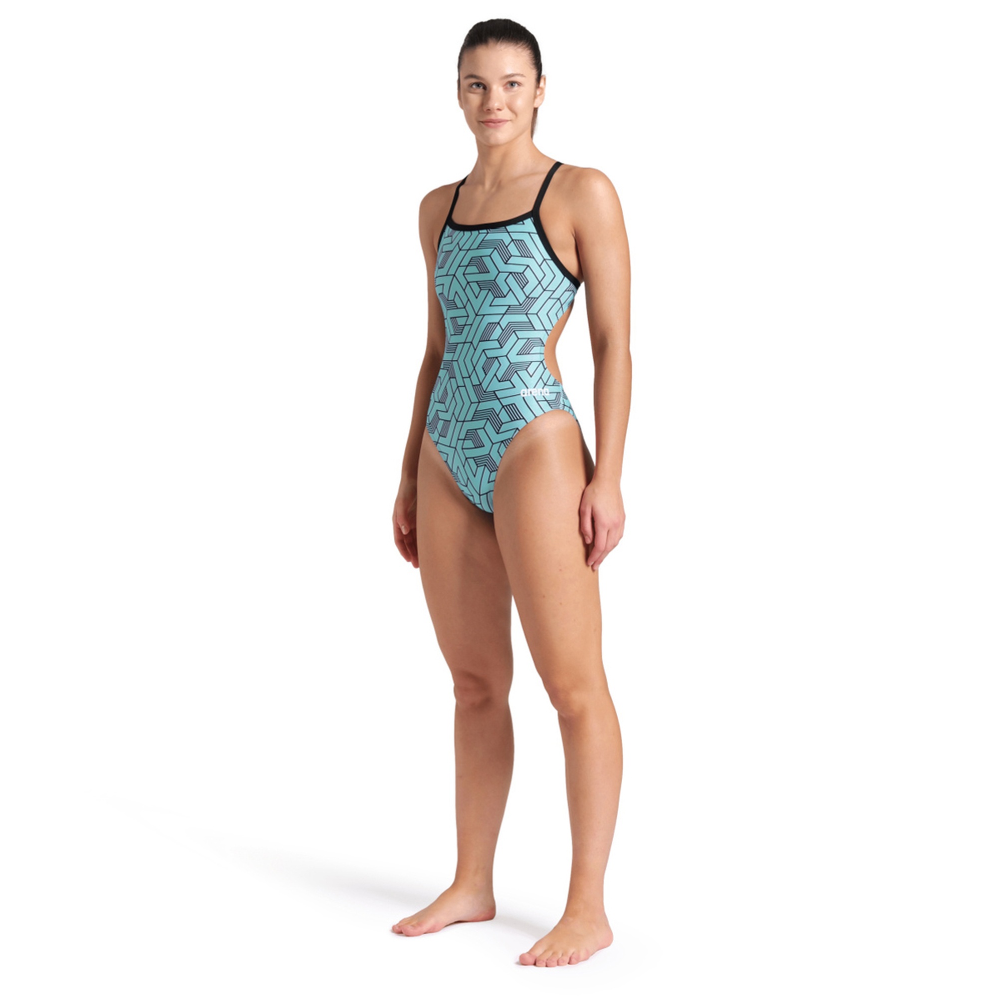 Escape Swimsuit Challenge Kadın Mavi Yüzücü Mayo 007739580