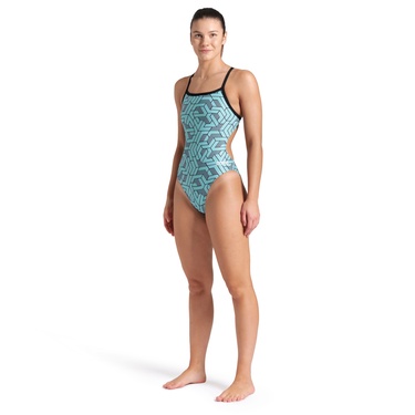  Escape Swimsuit Challenge Kadın Mavi Yüzücü Mayo 007739580