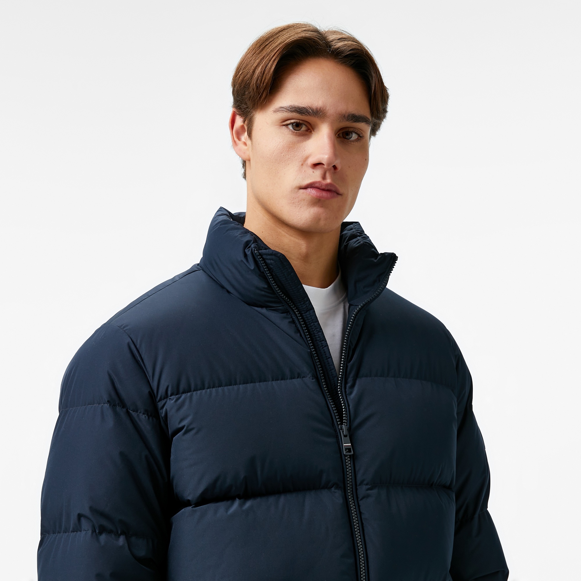 Tommy Hilfiger Down Puffer Erkek Mavi Mont