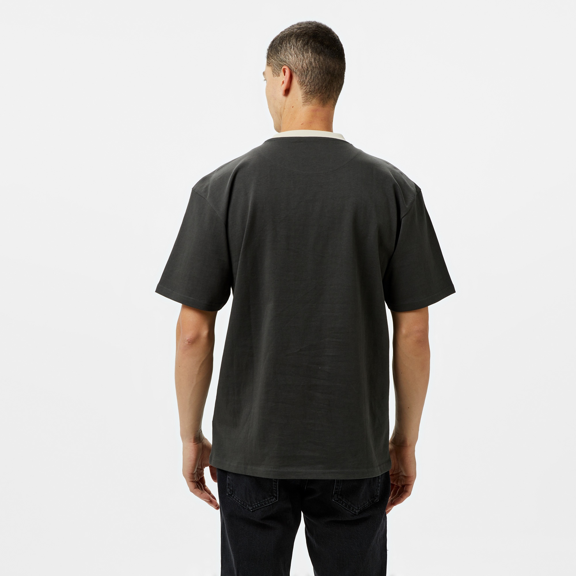 Karl Kani Og Eagle Print Erkek Gri T-Shirt