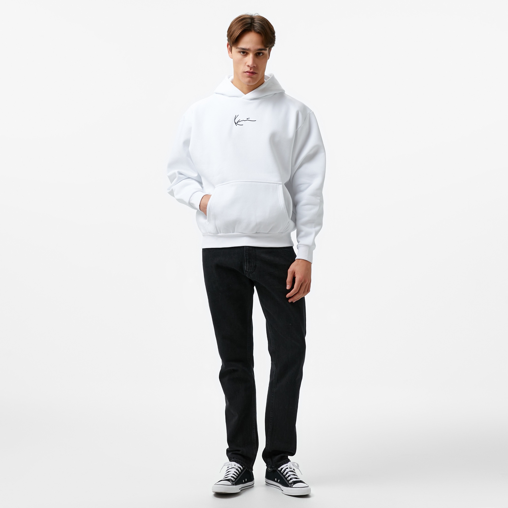 Karl Kani Small Signature Essential Os Erkek Beyaz Sweatshirt