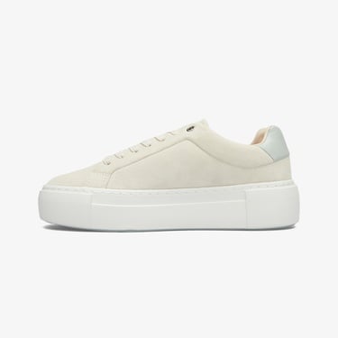  Calvin Klein Flatform Cup Lace Up Kadın Bej Spor Ayakkabı