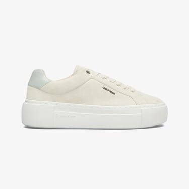  Calvin Klein Flatform Cup Lace Up Kadın Bej Spor Ayakkabı